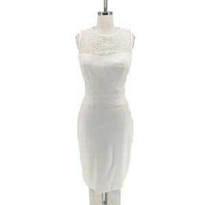 Cache Lace Bandage Bodycon Dress White 6 wedding preppy cocktail party bridal